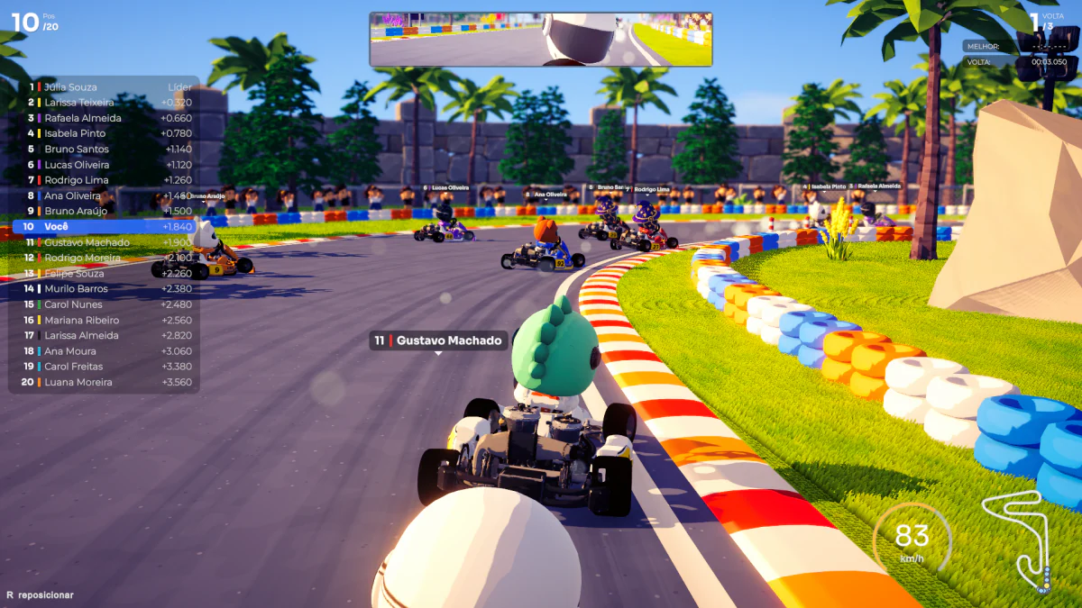 Racing on the tropical track of Kart Brasil Racing
